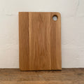 White Oak Chopper Board Large — top view on rustic timber surface