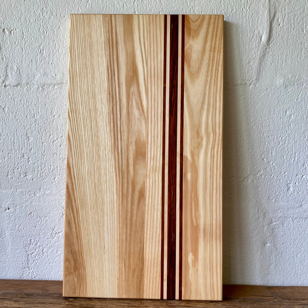 Ash Long Board with Kwila and Maple stripes