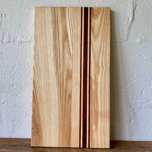 Ash Long Board with Kwila and Maple stripes