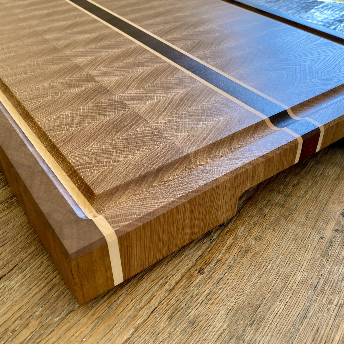 The End Grain Collection – White Oak with Walnut, Kwila & Hard Maple